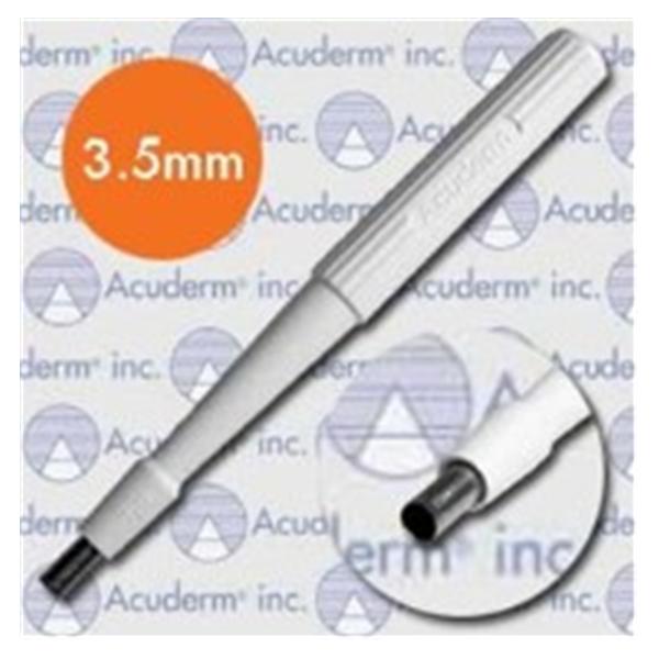 Biopsy Punch Dermal Acu-Punch 3.5mm Ribbed Hollow Handle SS Bld Disp Strl 25/Bx